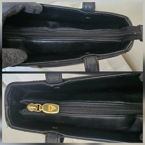 MCM Nylon Leather Black Monogram Vintage Shoulder Tote Bag - Picture 12 of 16
